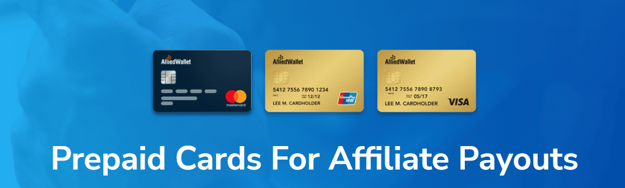 Allied Wallet Prpaid Cards for Affiliate Payouts