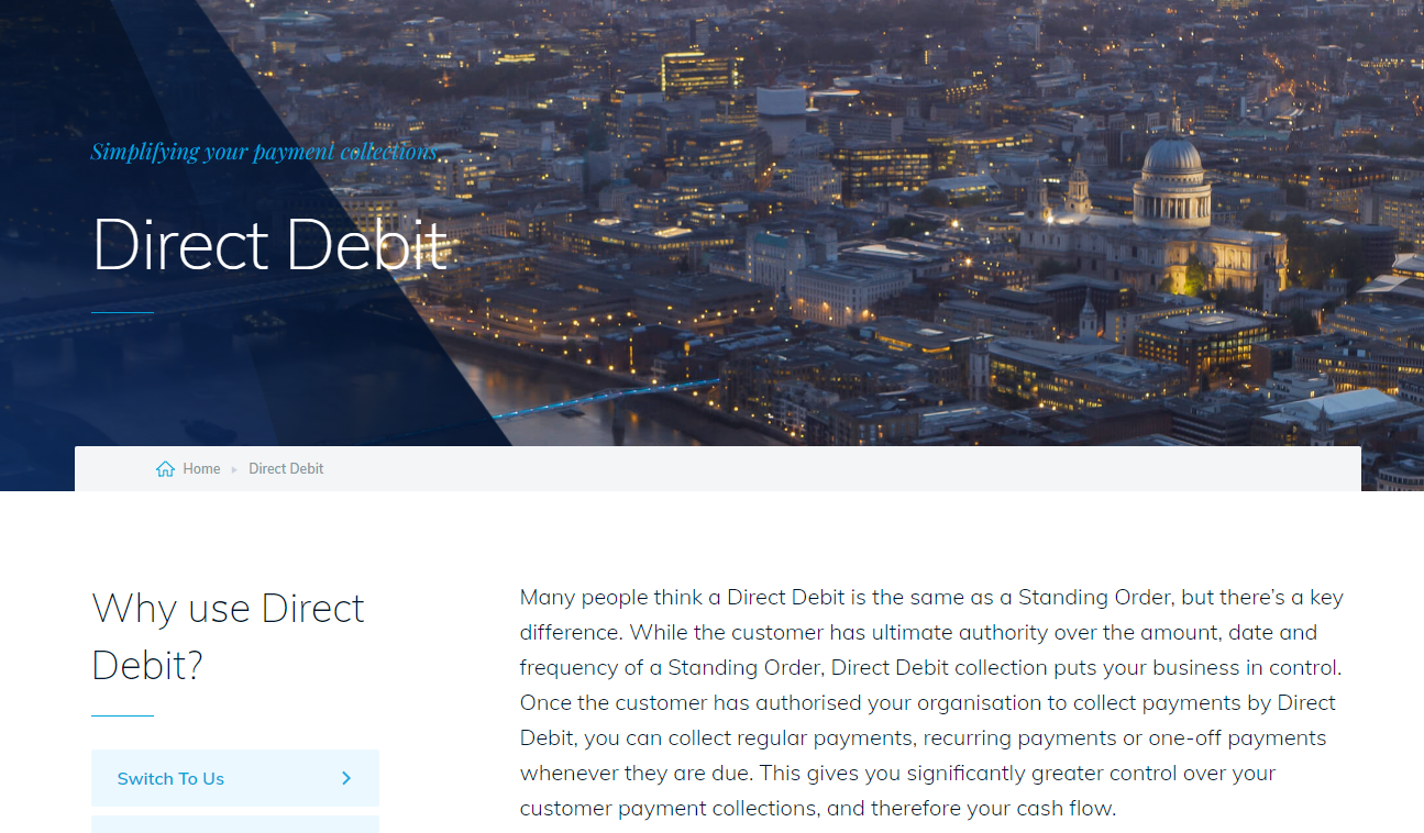 London and Zurich Direct Debit