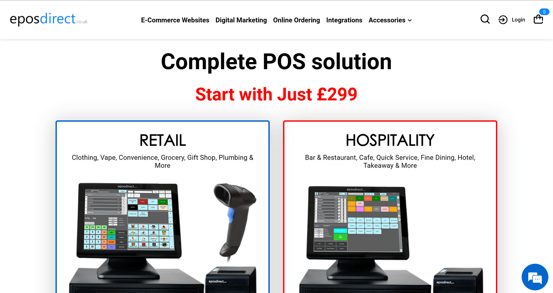 EPOS Direct landing page
