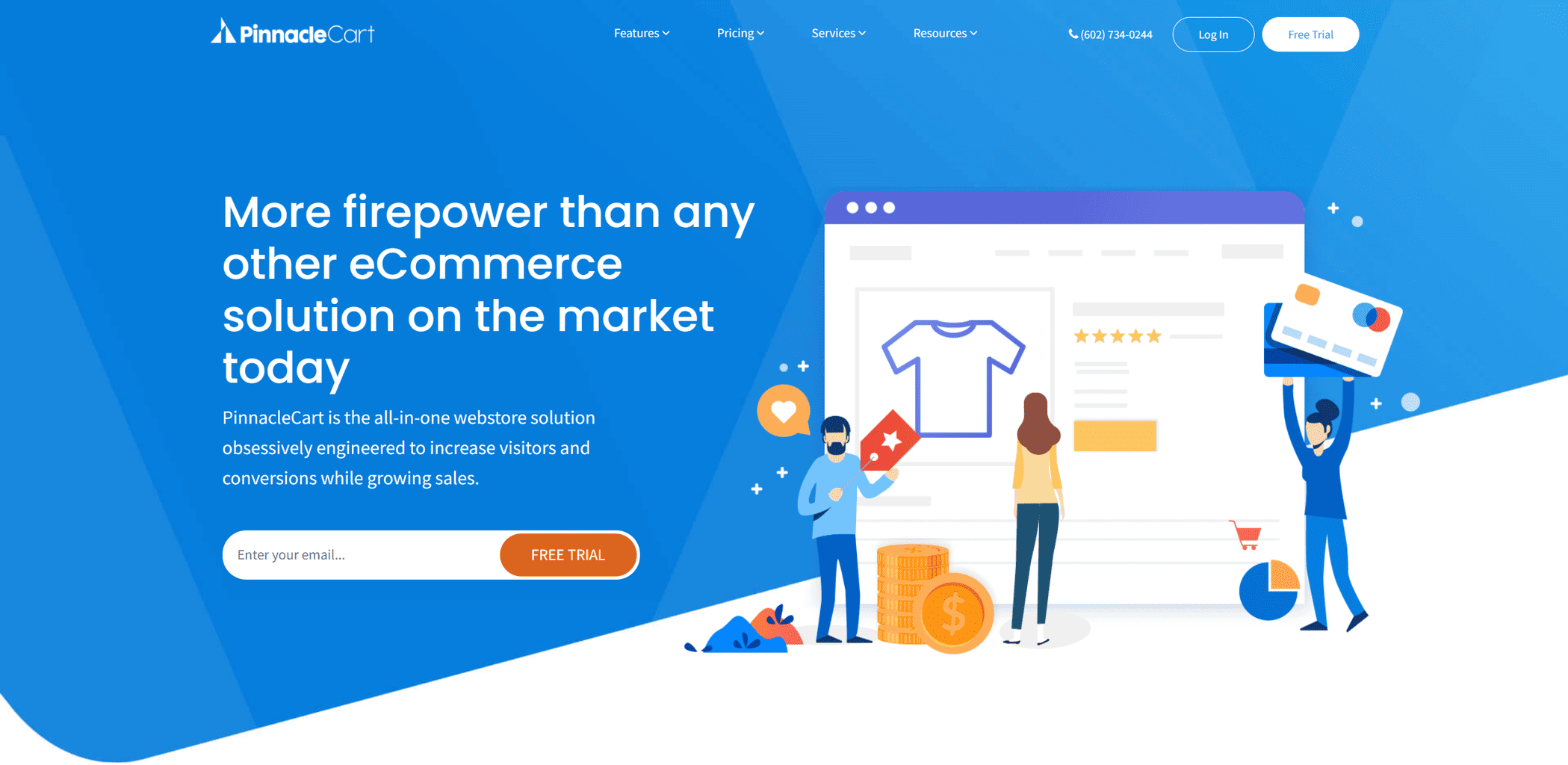 Pinnacle Cart Landing Page