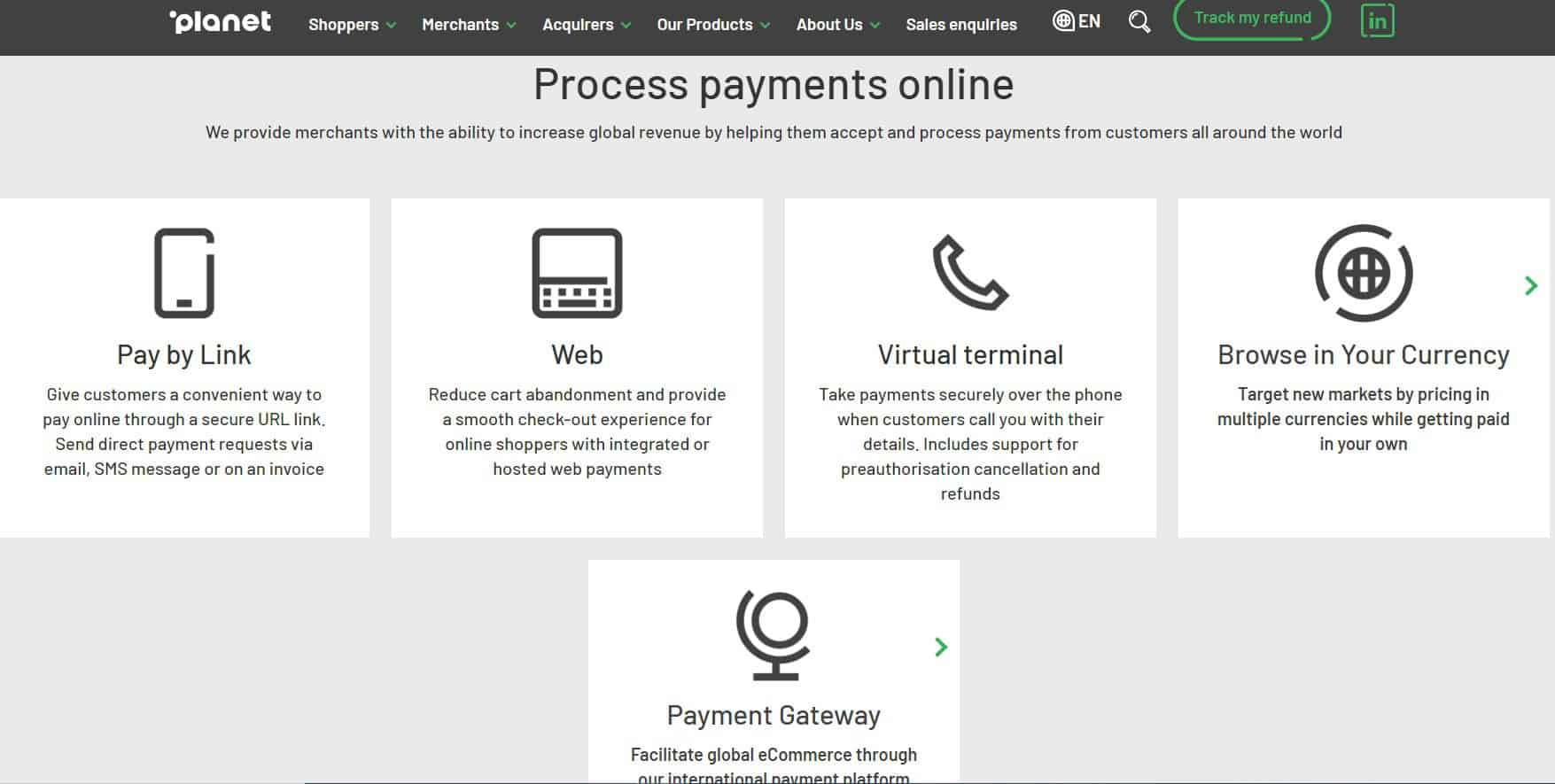 Planet Payments Process Payments Online