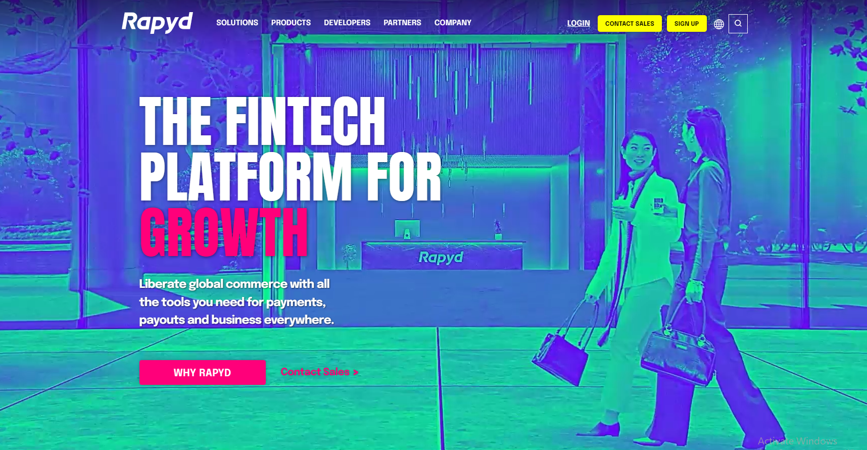 Rapyd Landing Page