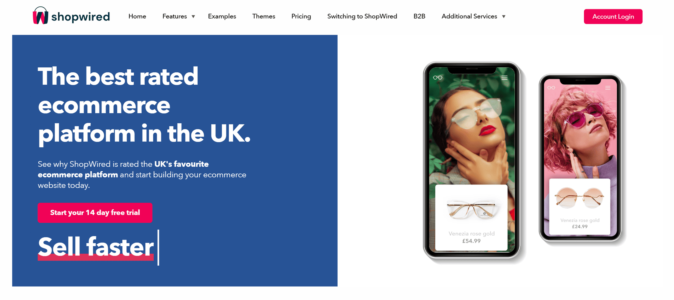 Shopwired Landing Page