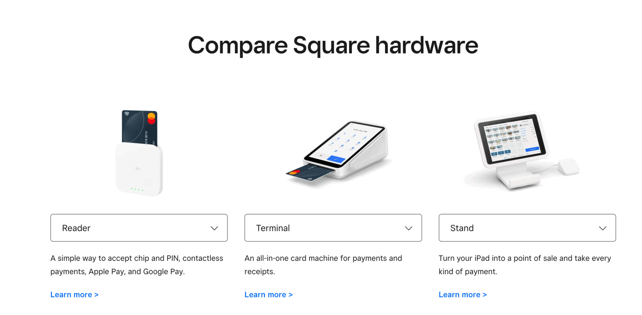 Square readers