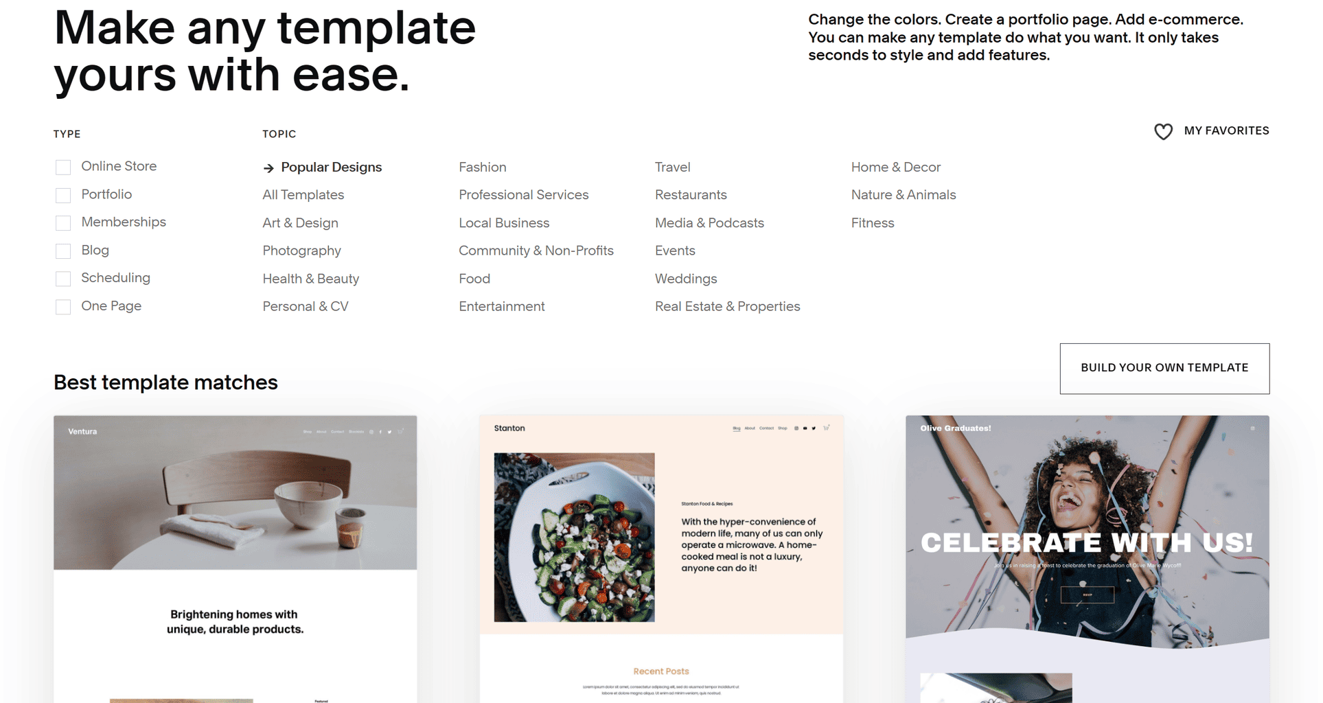 Squarespace Templates