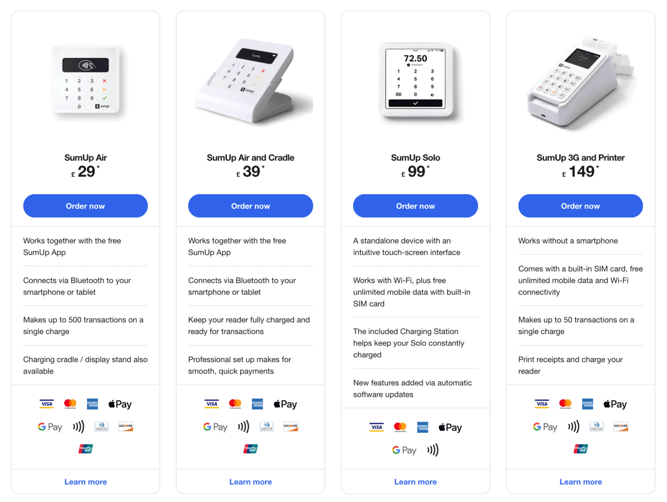 Sumup card readers