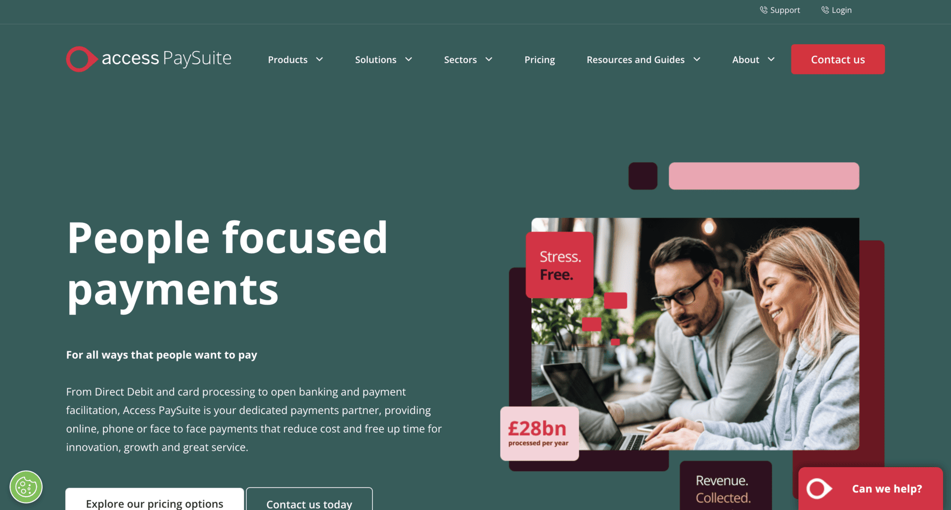Access PaySuite landing page