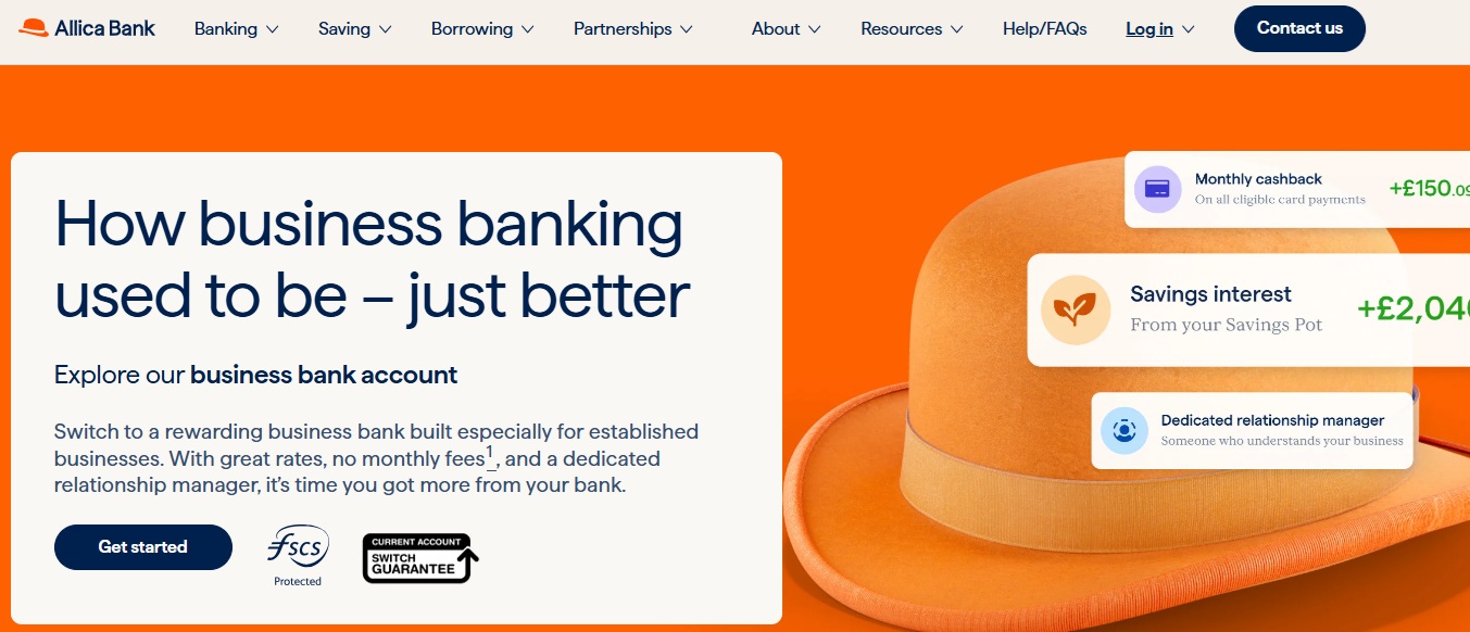 Allica Bank website