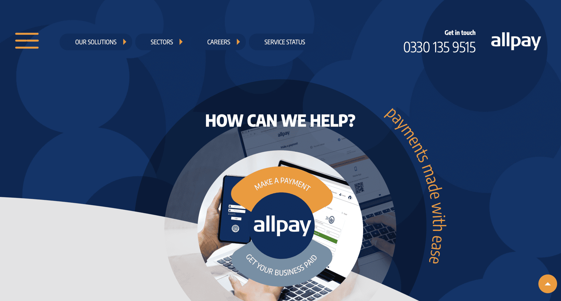 Allpay landing page