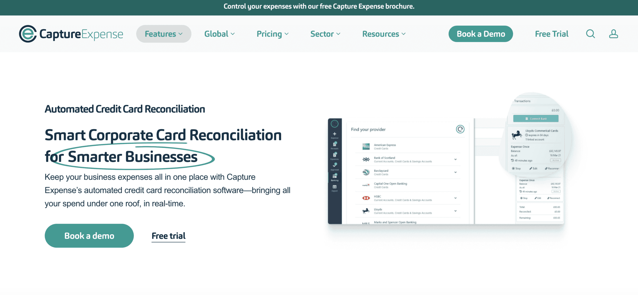 Capture Expense expense cards