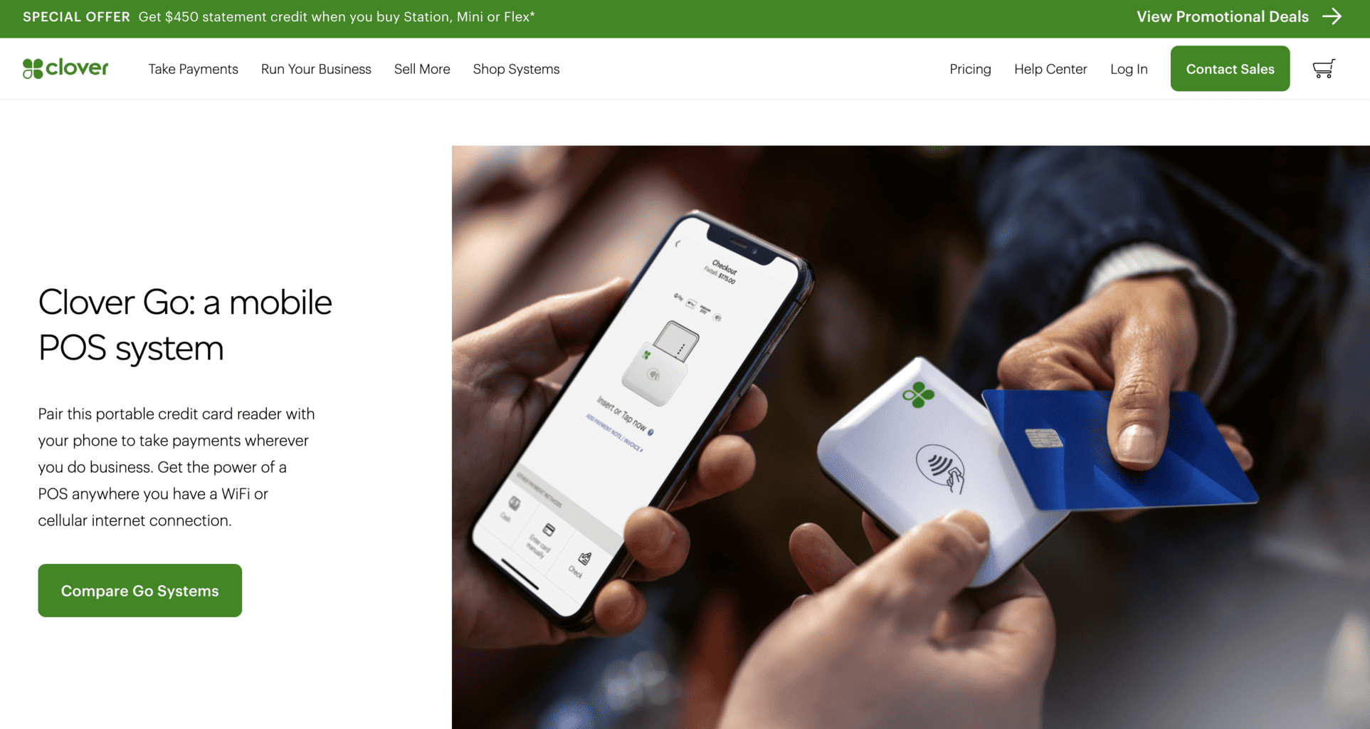 Clover Go card reader