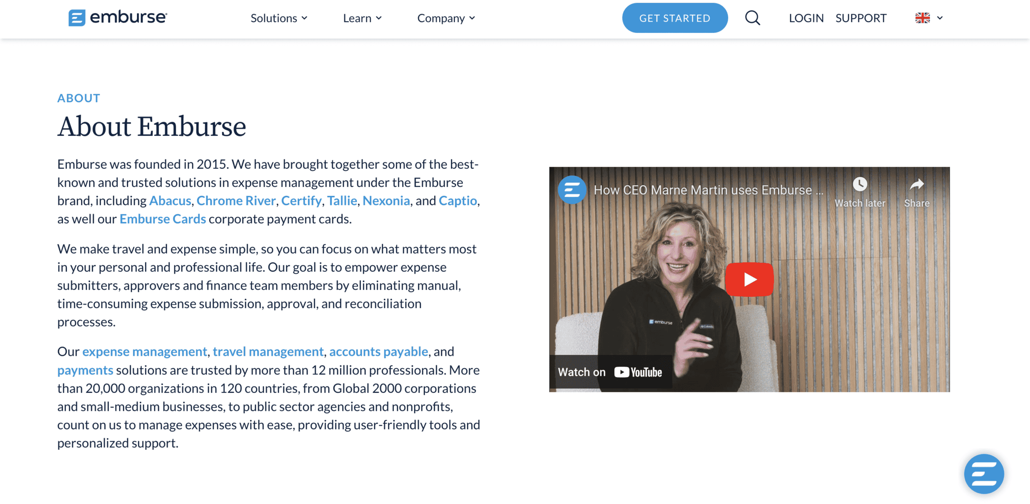 Emburse company background