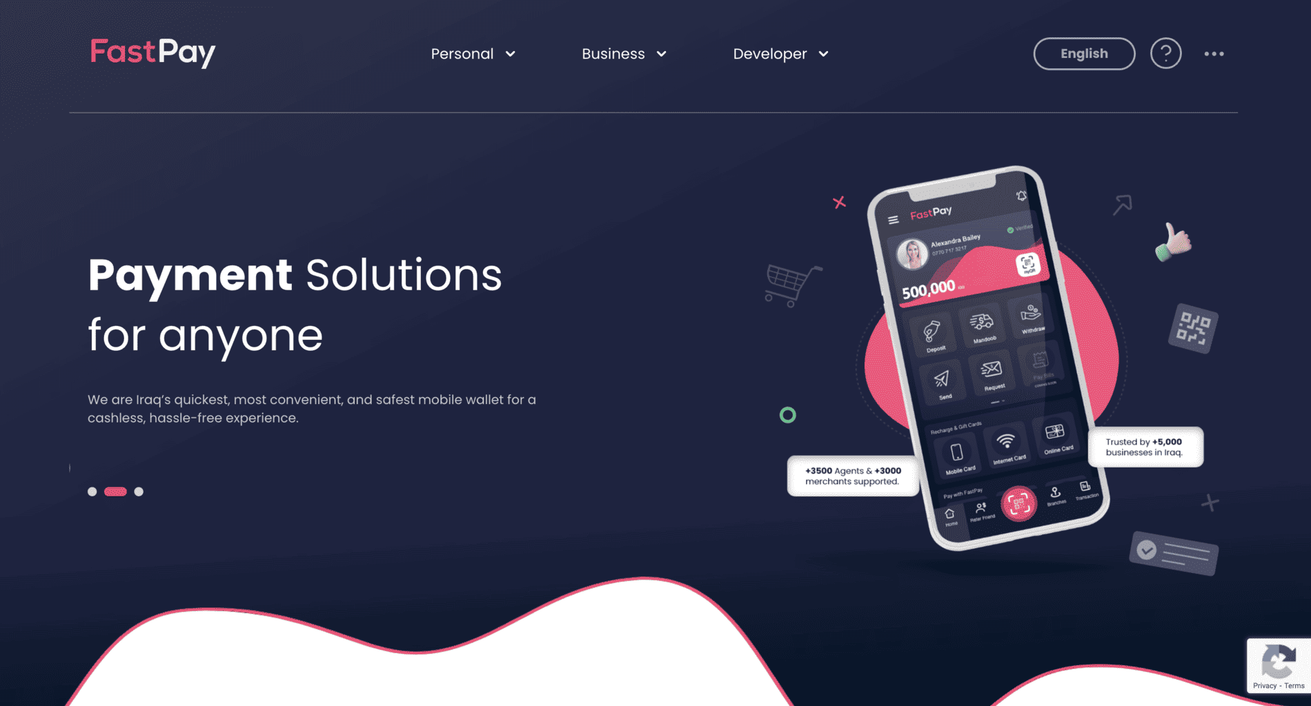 FastPay landing page