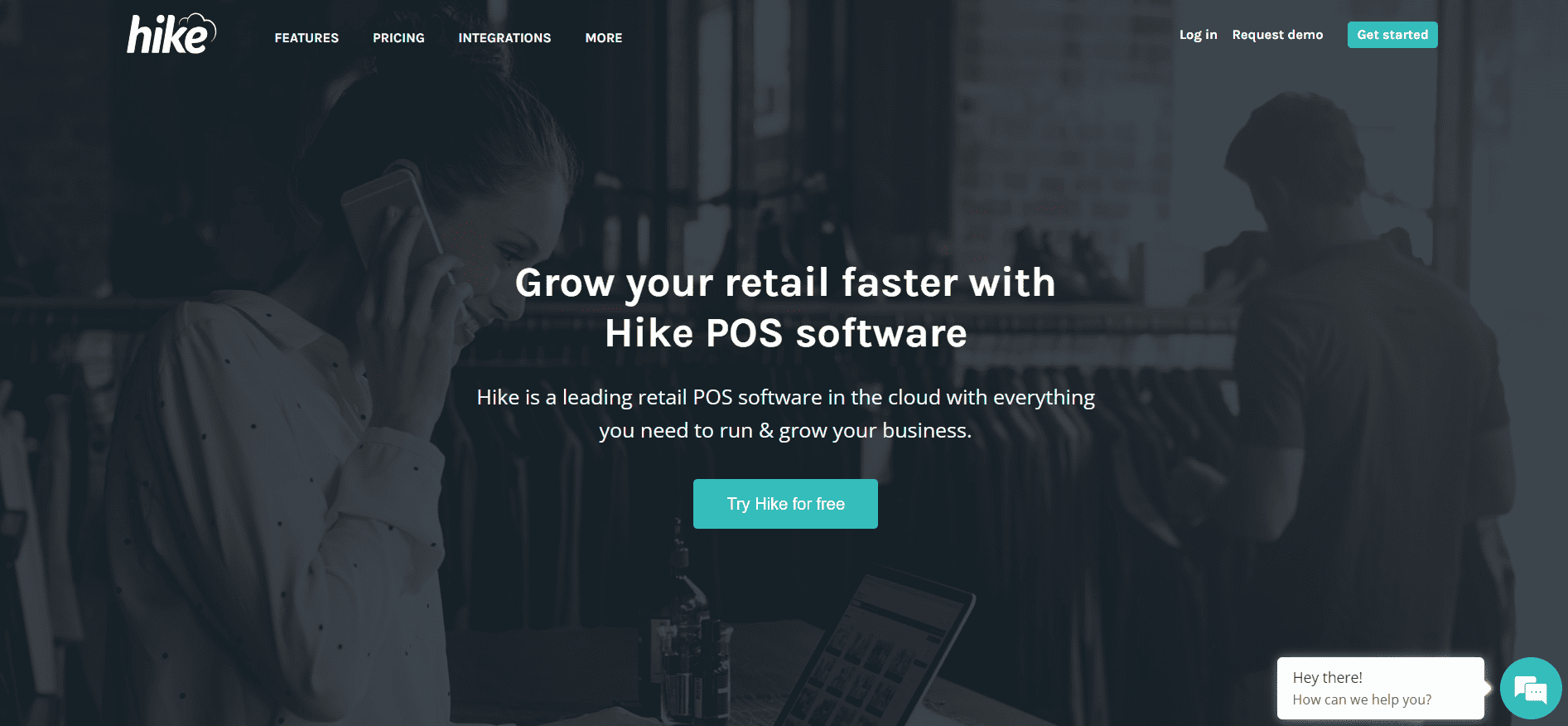 Hike Up landing page