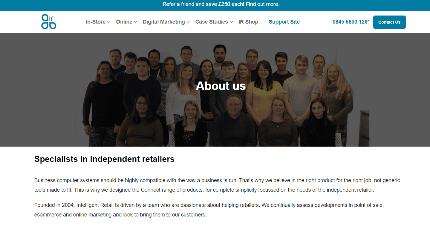 Intelligent Retail company background 