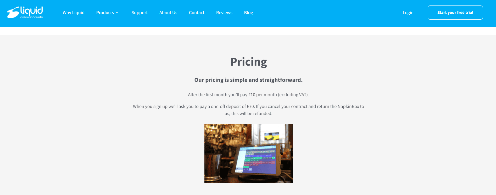 Napkin EPOS pricing 