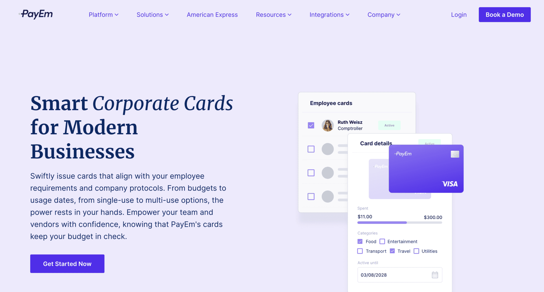 PayEm expense cards