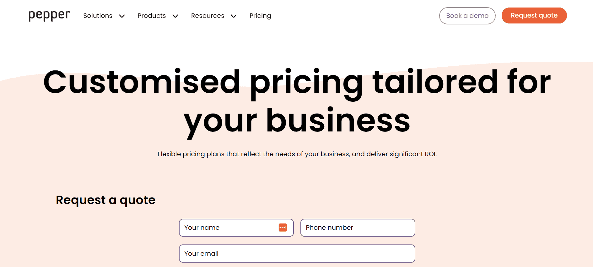 Pepper prices and fees