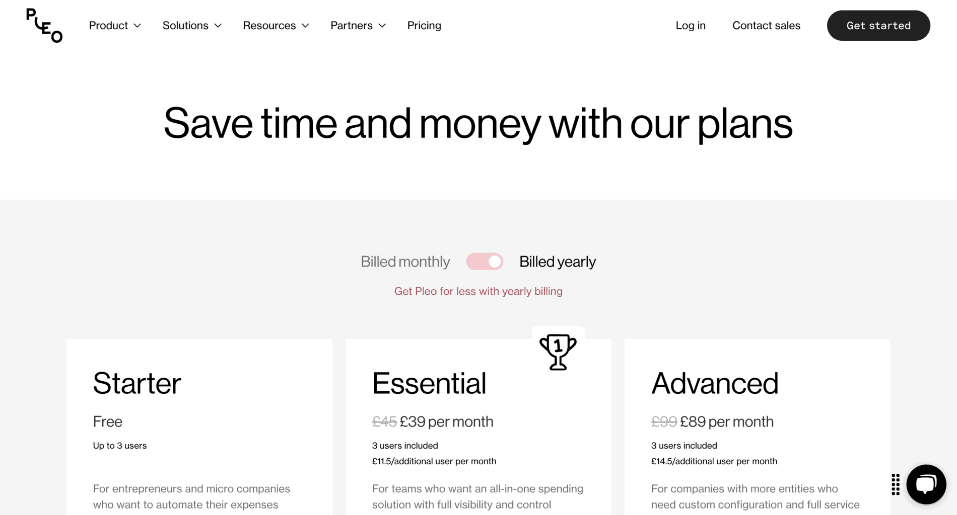 Pleo prices and fees