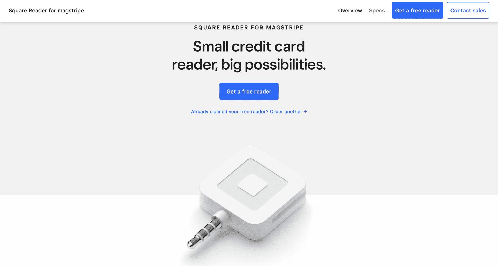 Square card reader