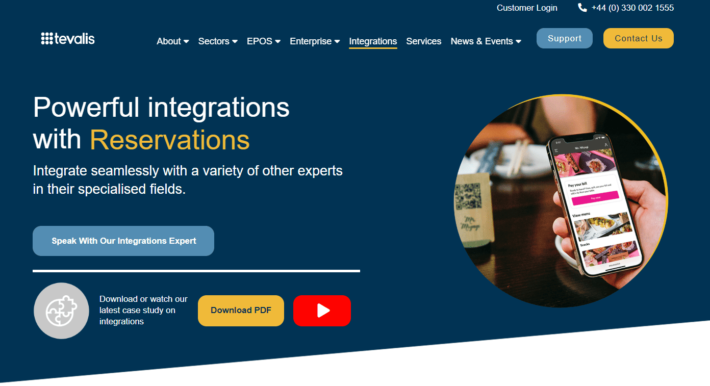 Tevalis integrations 