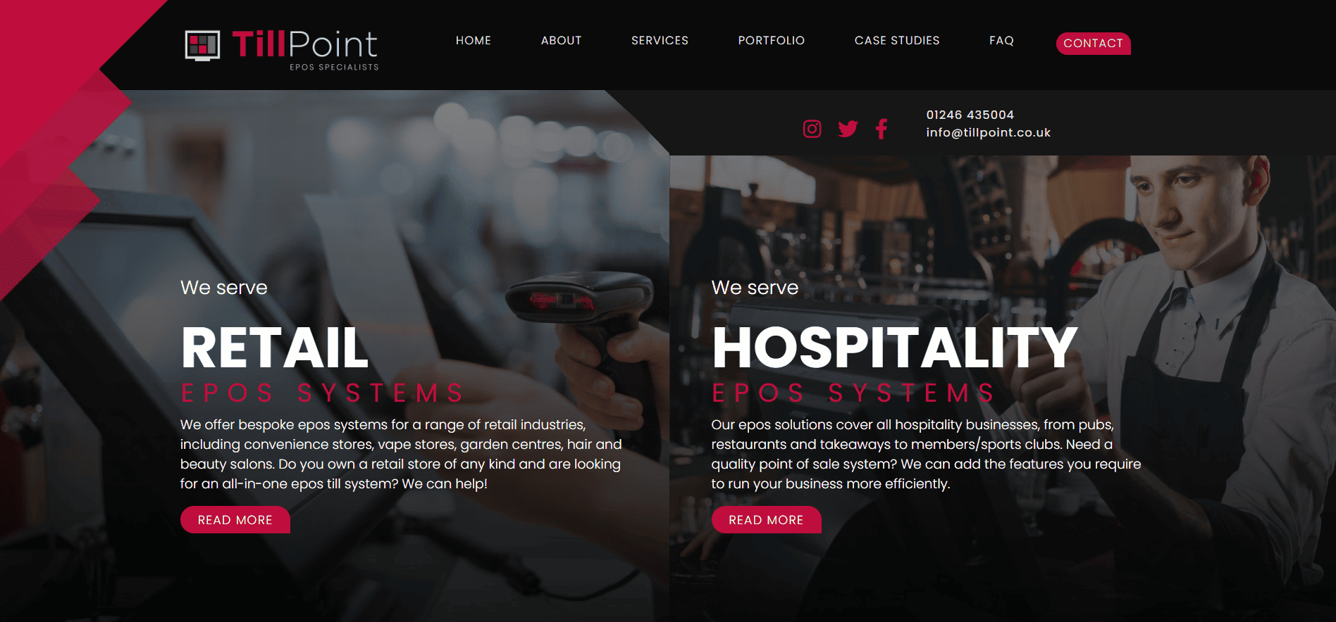 TillPoint landing page