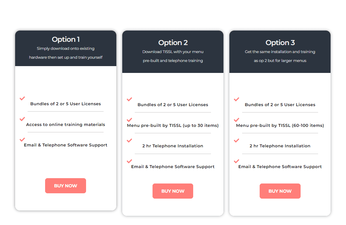 TISSL Lite packages additional information 