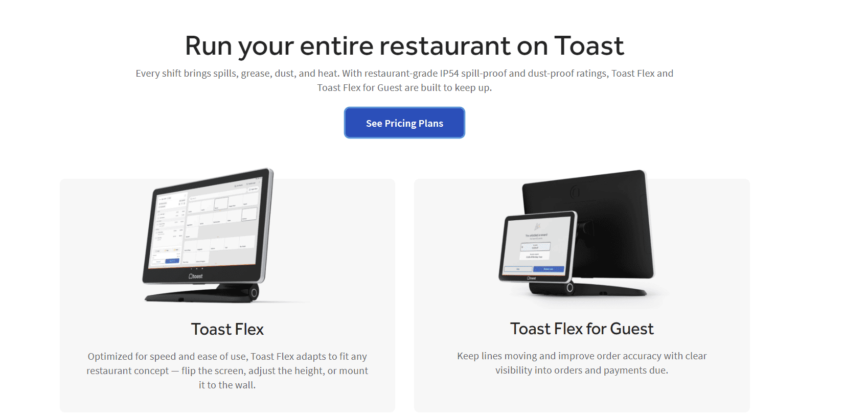 Toast POS hardware
